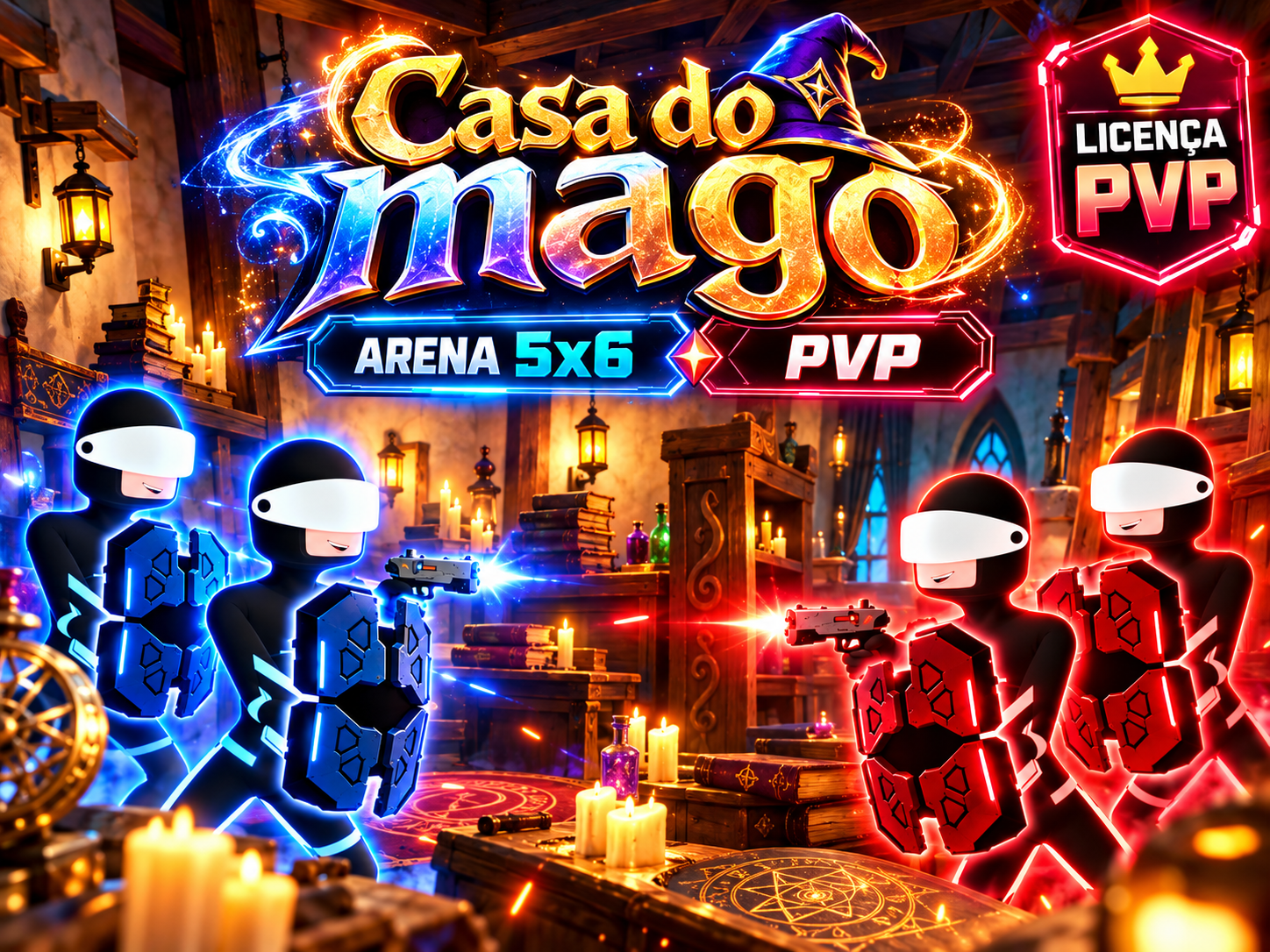 Arte ilustrativa do cenário Casa do mago