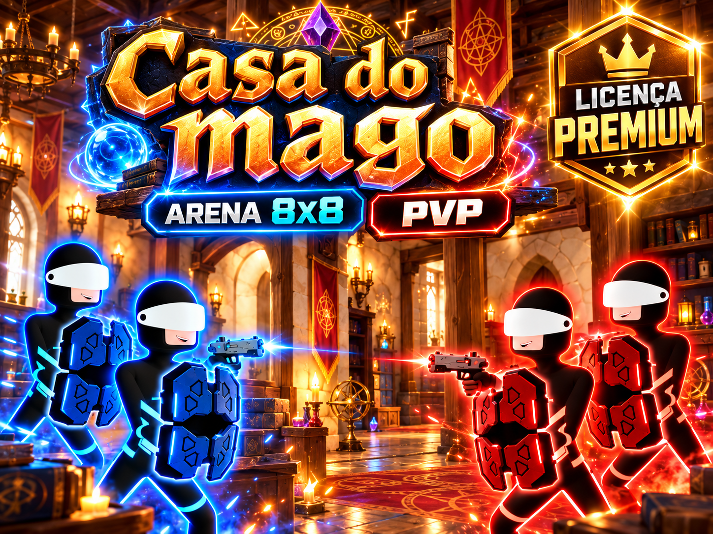 Arte ilustrativa do cenário Casa do mago
