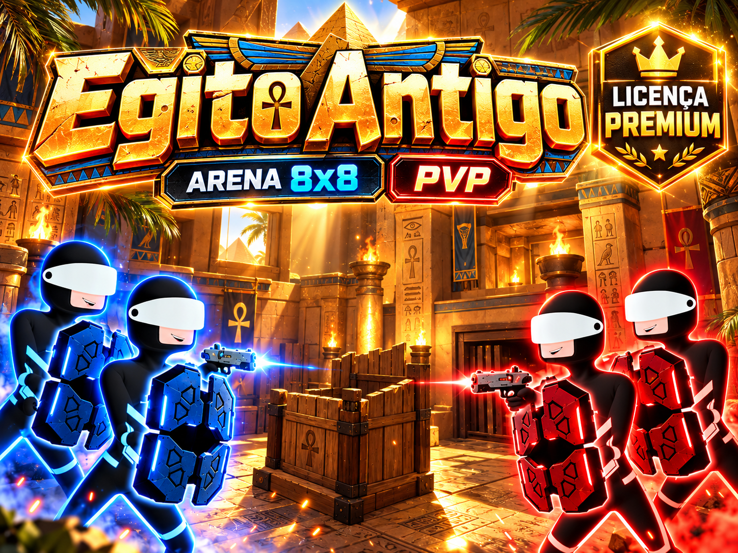 Arte ilustrativa do cenário Egito Antigo