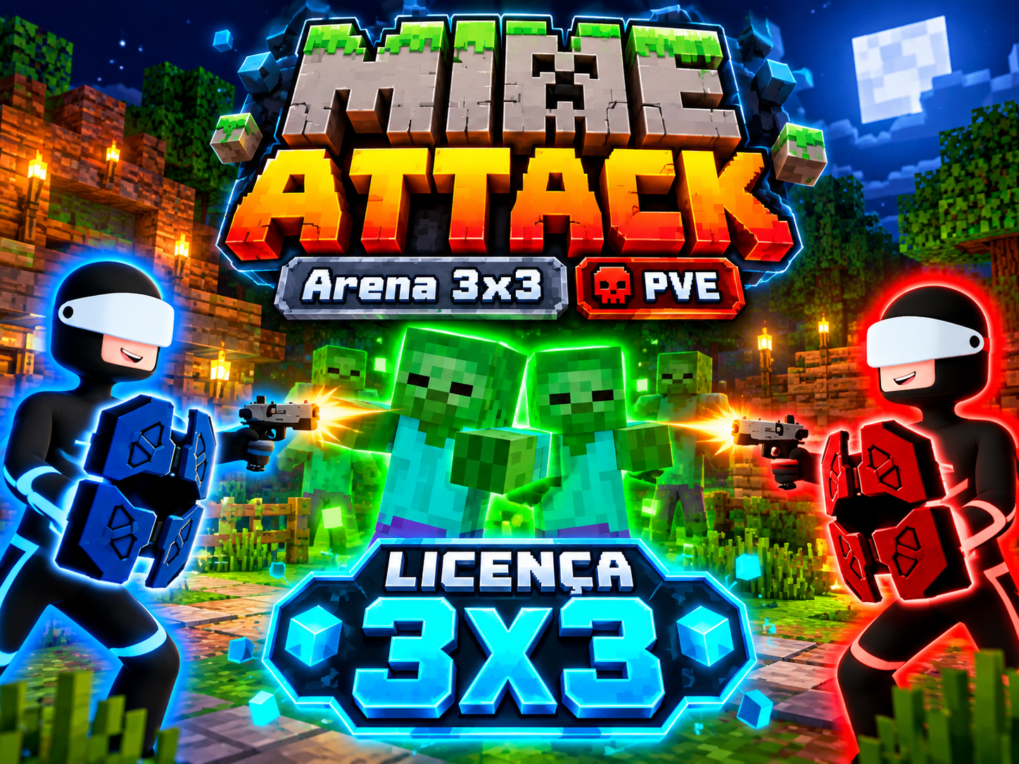 Arte ilustrativa do cenário Mine Attack