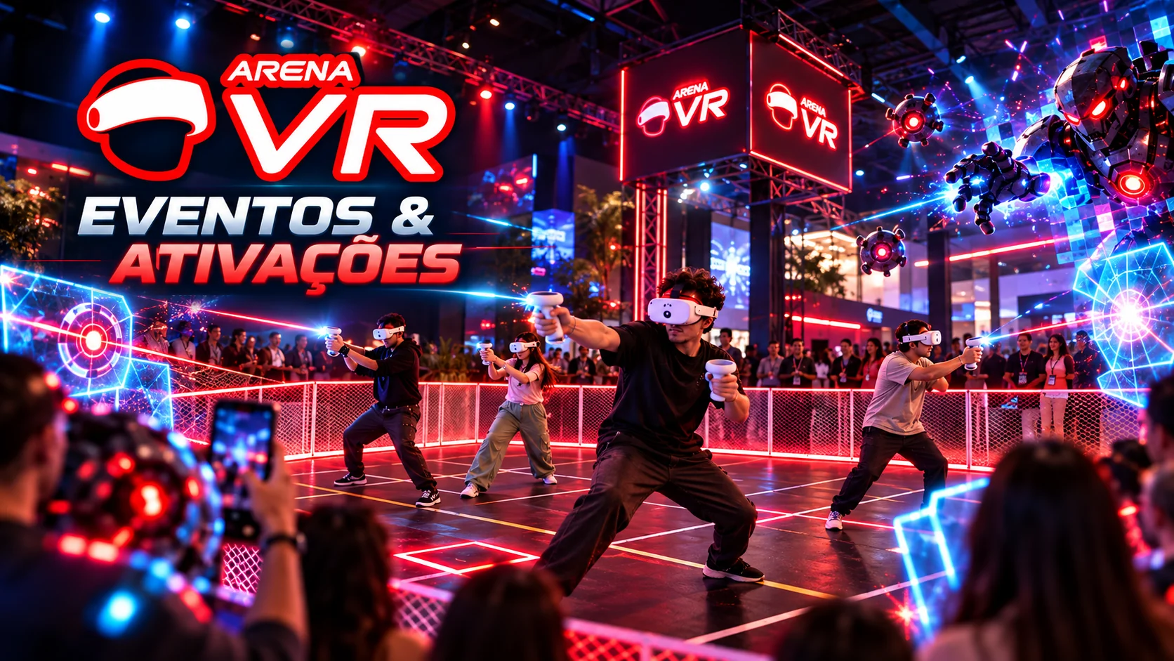 Arena VR em uma ativação e evento