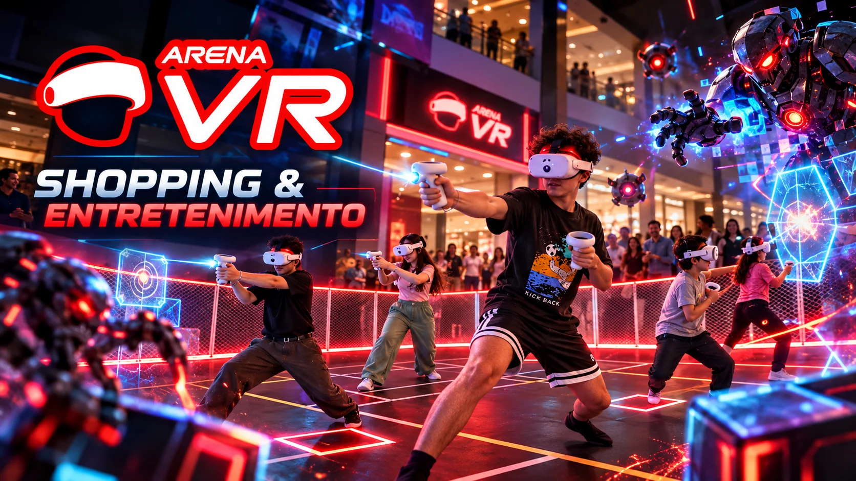 Composição promocional Arena VR