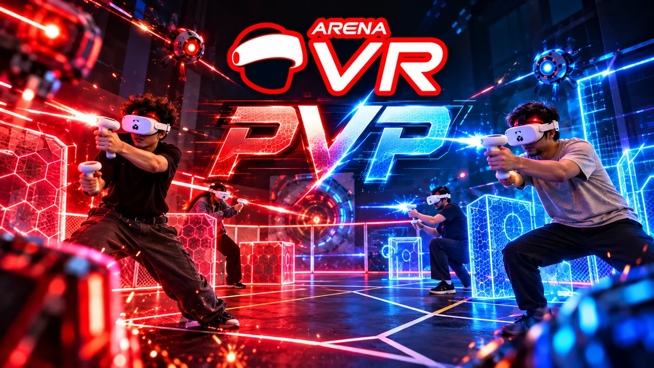 Composição promocional Arena VR em modo PVP