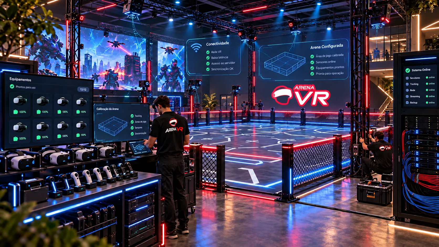 Composição promocional Arena VR