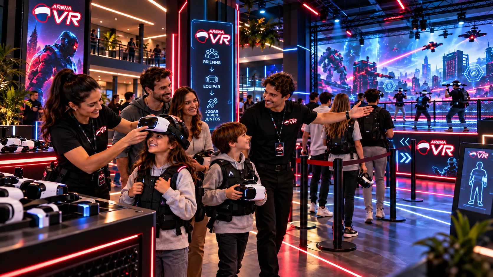 Composição promocional Arena VR